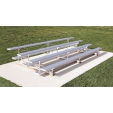 Portable Aluminum bleacher 7.5 ft 4 Row 6 in Rise Double ft TipnRoll