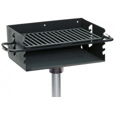 Rotating Flip back Pedestal Grill 3.5 Inch O.D. Post 280 SQ Inch