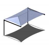 Single Post Cantilever Hip Shade 12x20