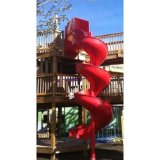 Aluminum Spiral Slide Chute for 12 foot Deck Height