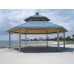 Hexagon Shelter Two Tier Steel 24 ga TG Deck 29 ga metal roof 18 ft