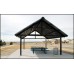 Gabled Shelter Double Tier All Steel 24 ga Pre-Cut Metal Roof 24X64