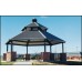 Hexagon Shelter Double Tier All Steel 24 ga Precut Metal Roof 32 foot