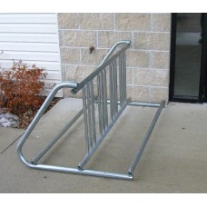 W Style Bike Rack 20 Foot Galvanized 36 Spaces