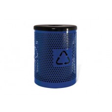 32 Gallon Trash Receptacle With Recycling Logo Expanded