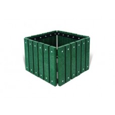 SQUARE UNTREATED PINE WOOD PLANTER