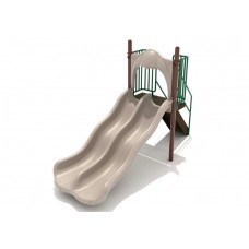 4 foot deck Freestanding Double Bedway Wave Slide