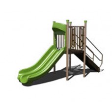 AFR0239XX 6 foot deck freestanding Double Bedway Slide