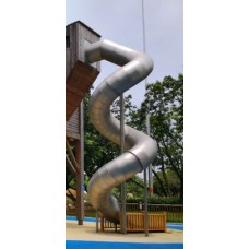 30 foot deck height Stainless Steel Spiral Tube Slide