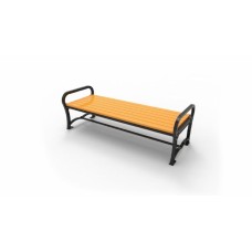 6 foot Cascades BENCH with OUT BACK RECYCLED - THERMO FRAME