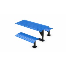 6 foot Arches Steel Cantilever Table In-Ground Mount