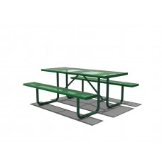 6 foot Picnic Table with Bench Seats - Perforated