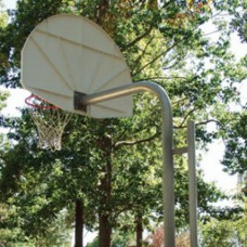 Double B-Ball Backstop Aluminum Fan- 4 foot