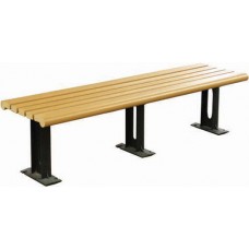 6 foot Modern Recycled Plastic Bench without back