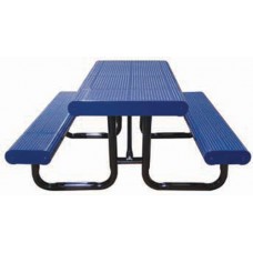 8 foot Radial Edge Perforated In-Ground Picnic Table