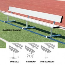 27 foot Permanent Bench with Back