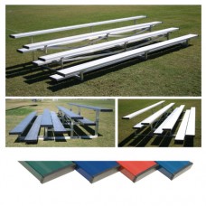 4 Row 7.5 foot Low Rise Bleacher - Colored