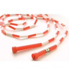 10 foot Segmented Skip Rope Red White