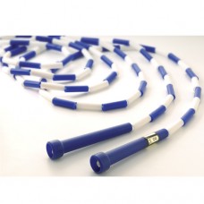 8 foot Segmented Skip Rope Blue White