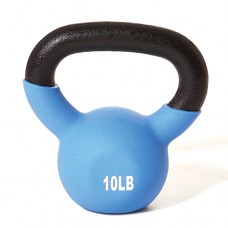 10 pound Vinyl Coated Kettlebell Light Blue