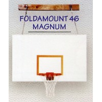 FoldaMount 46 Magnum Side-folding Wallmount Basketball System