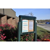 Message Center Medium Hinged One Side No Post