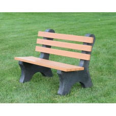 JPCB42 Recycled Plastic Bench 4 foot 2 leg