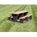 JPPT63 Recycled Plastic Picnic Table 6 foot 3 leg