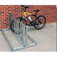 J Style Bike Rack 20 Foot Coated 36 Spaces