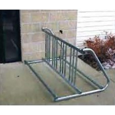 W Style Bike Rack 10 Foot Coated 18 Space