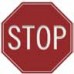 Freestanding Small Stop Sign