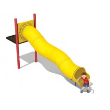 Tube Slide 24 inch diameter 48 inch deck height Zig-Zag Left